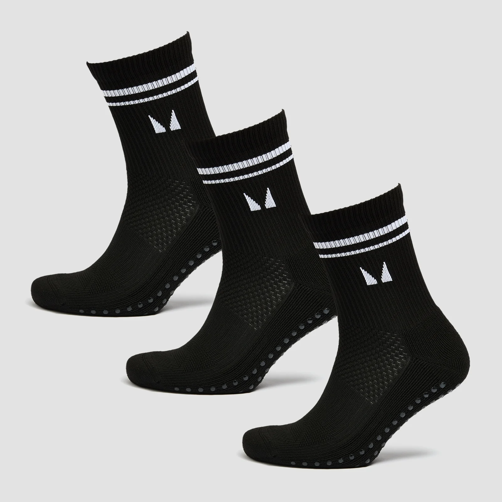 MP Pilates Socks (3 pack) - Black - UK 12-14 Image 1