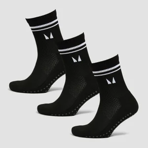 MP Pilates Socks (3 pack) - Black - Size UK 12-14
