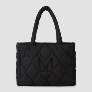 MP Quilted Padded Tote Bag - Black - Colour Black