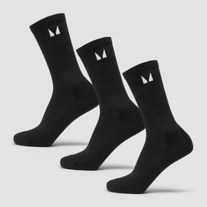 MP Running Socks (3 pack) - Black - Size UK 2-5