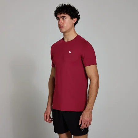MP Men's Active Gridded T-Shirt - Deep Red