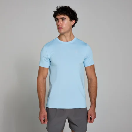 MP Men's Active Gridded T-Shirt - Sky Blue