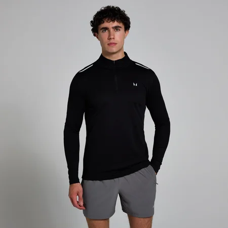 MP Men's Active Gridded 1/4 Zip - Black