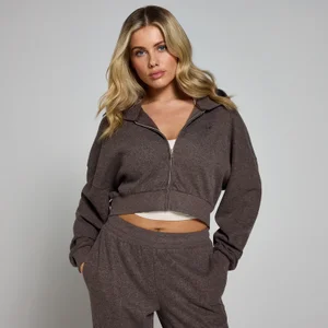 MP Women's Soft Touch Zip Through Hoodie - Chocolate - Size XS