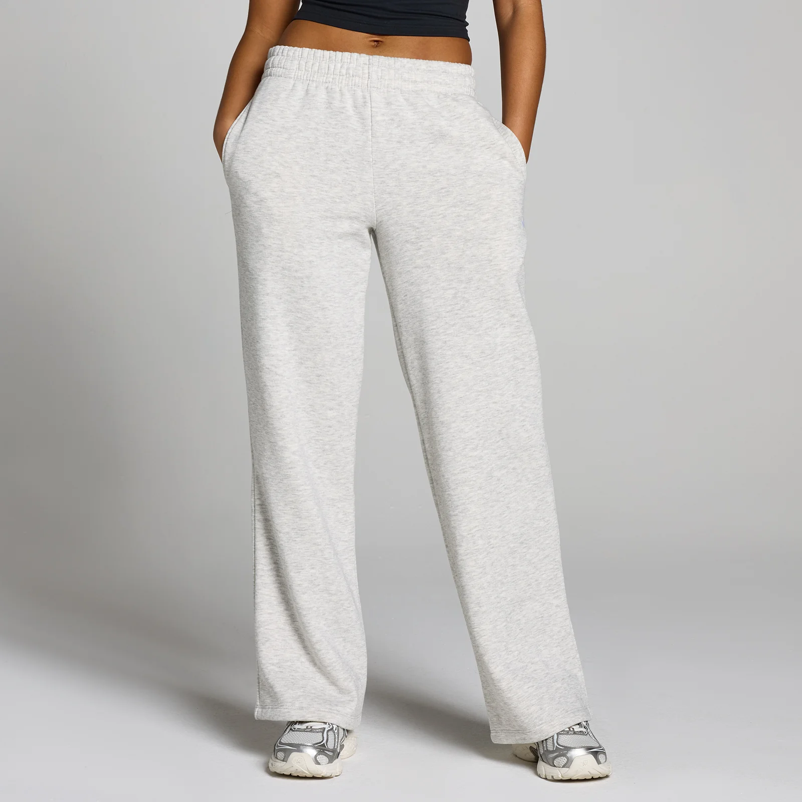 MP Women's Basics Straight Leg Joggers - Light Grey Marl - XS Image 1