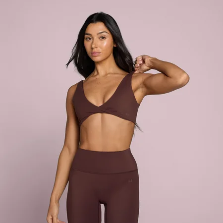 MP Women's Tempo Twist Front Sports Bra - Fudge