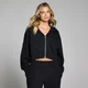 MP Women's Lifestyle Zip Through Hoodie - Washed Black