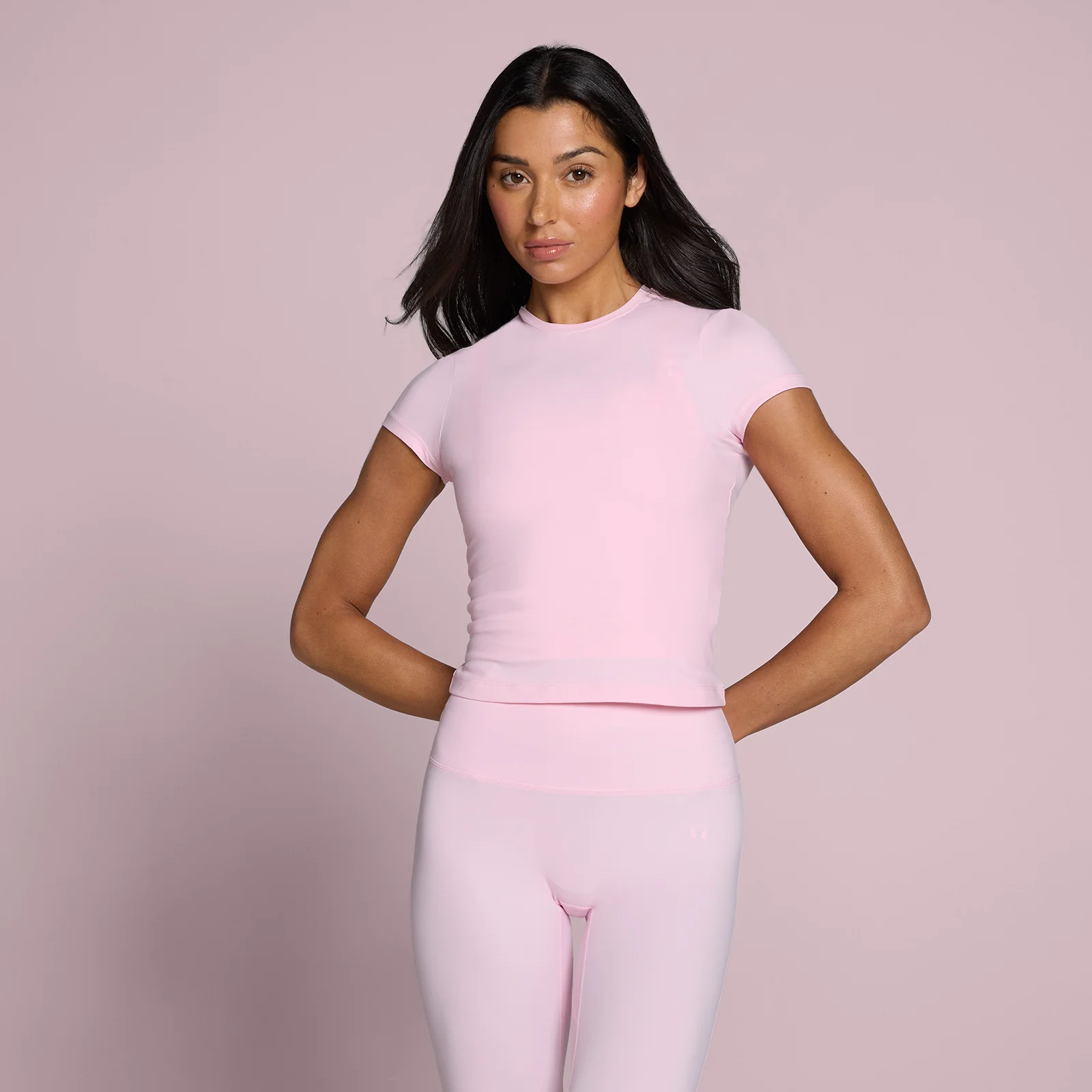 MP Women's Tempo Body Fit Short Sleeve T-Shirt - Blush - M Image 1