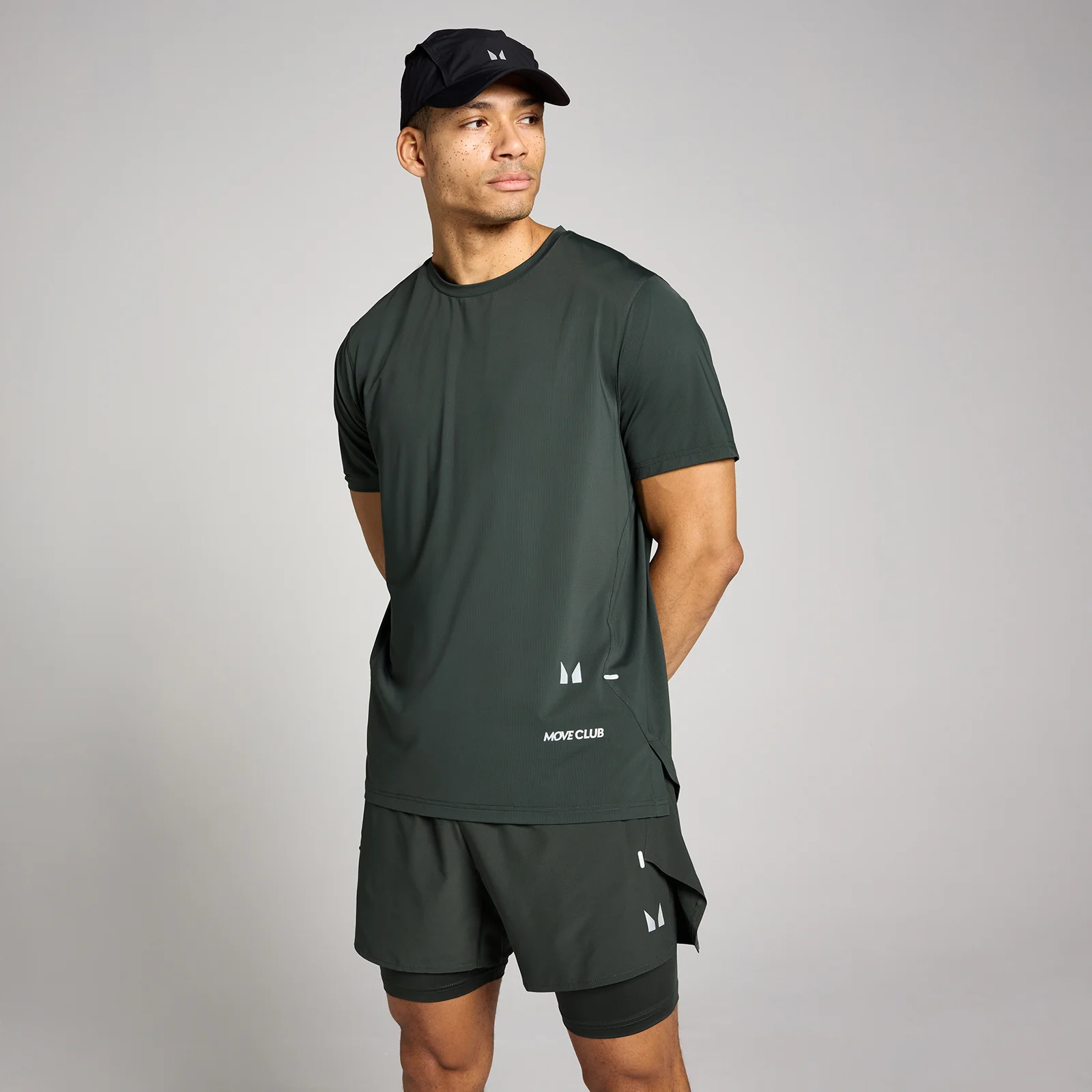 MP Men's Hybrid Mesh T-Shirt - Washed Black - XS Image 1