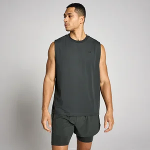 MP Men's Oversized Hybrid Tank - Washed Black - Size XS