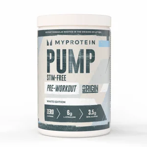 Origin Pump Pre-Workout | Stim & Caffeine-Free - Flavour White (Original)