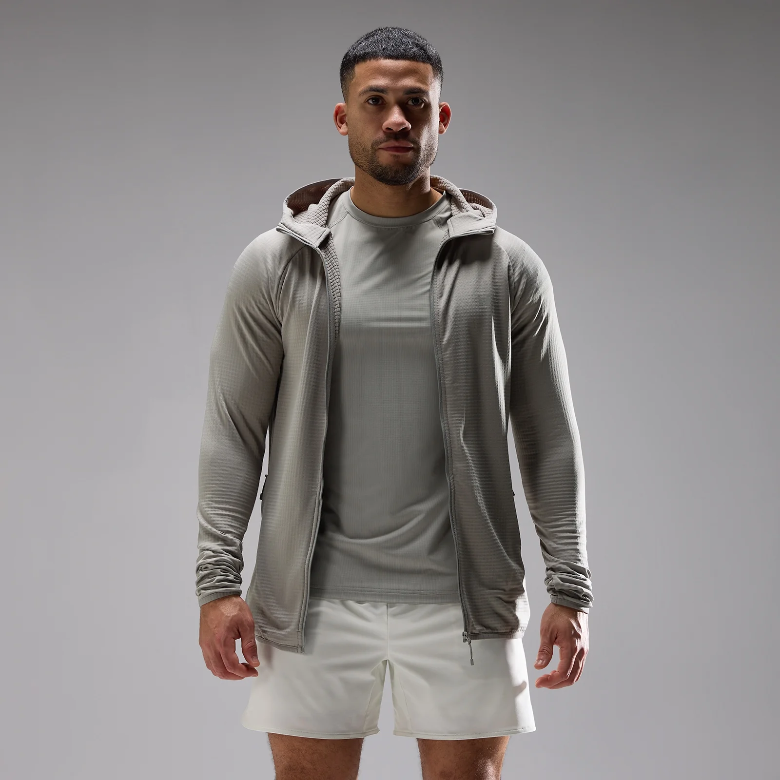 MP Men's Training Ultra Gridded Hoodie - Fossil - L Image 1