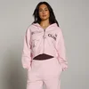 MP Women's Move Club Graphic Lightweight Loopback Zip Through Hoodie - Blush