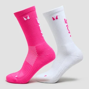 MP Move Club Running Socks (2 pack) - Candy Pink - Size UK 6-8