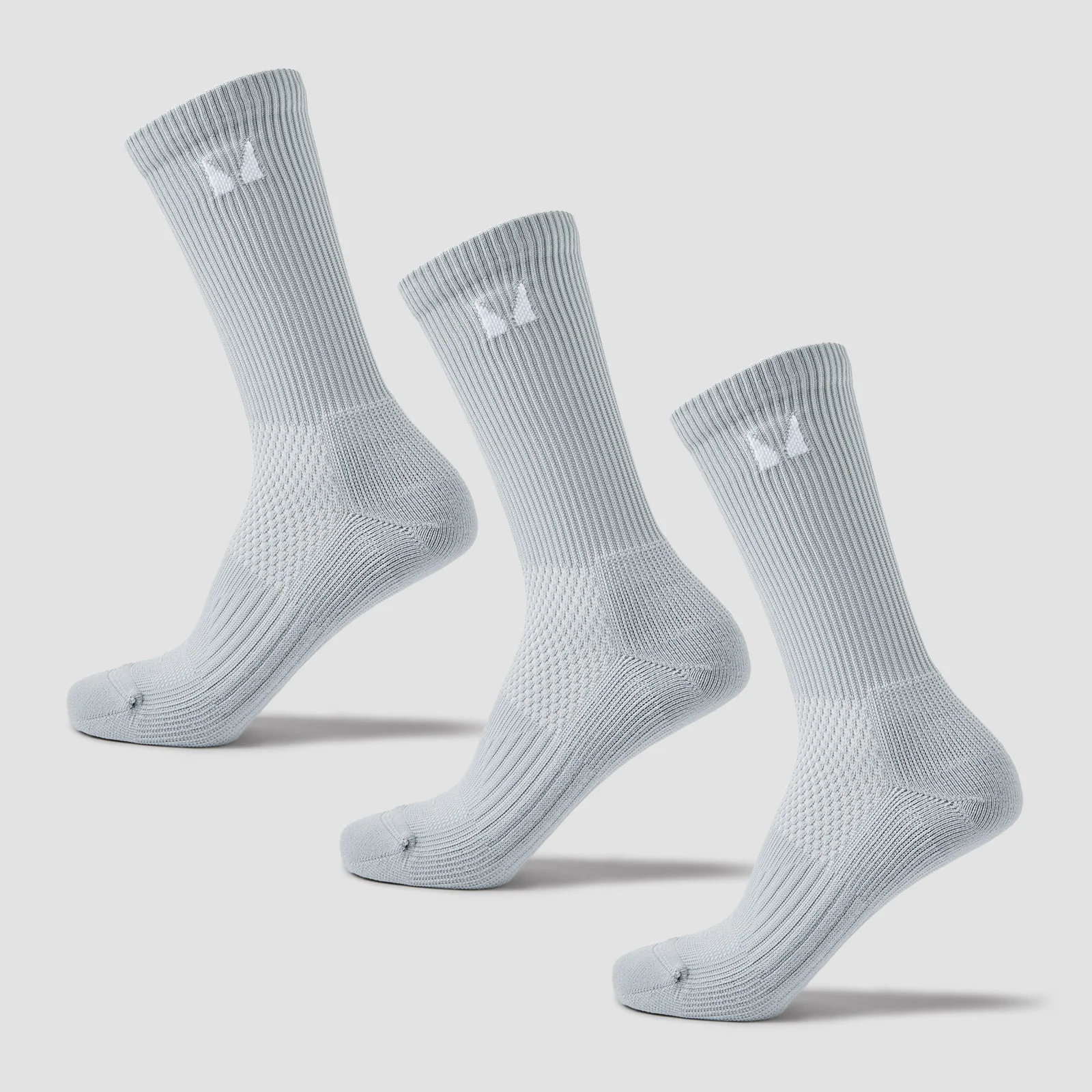 MP Running Socks (3 Pack) - Chrome - UK 6-8 Image 1