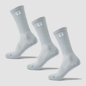 MP Running Socks (3 Pack) - Chrome - Size UK 2-5