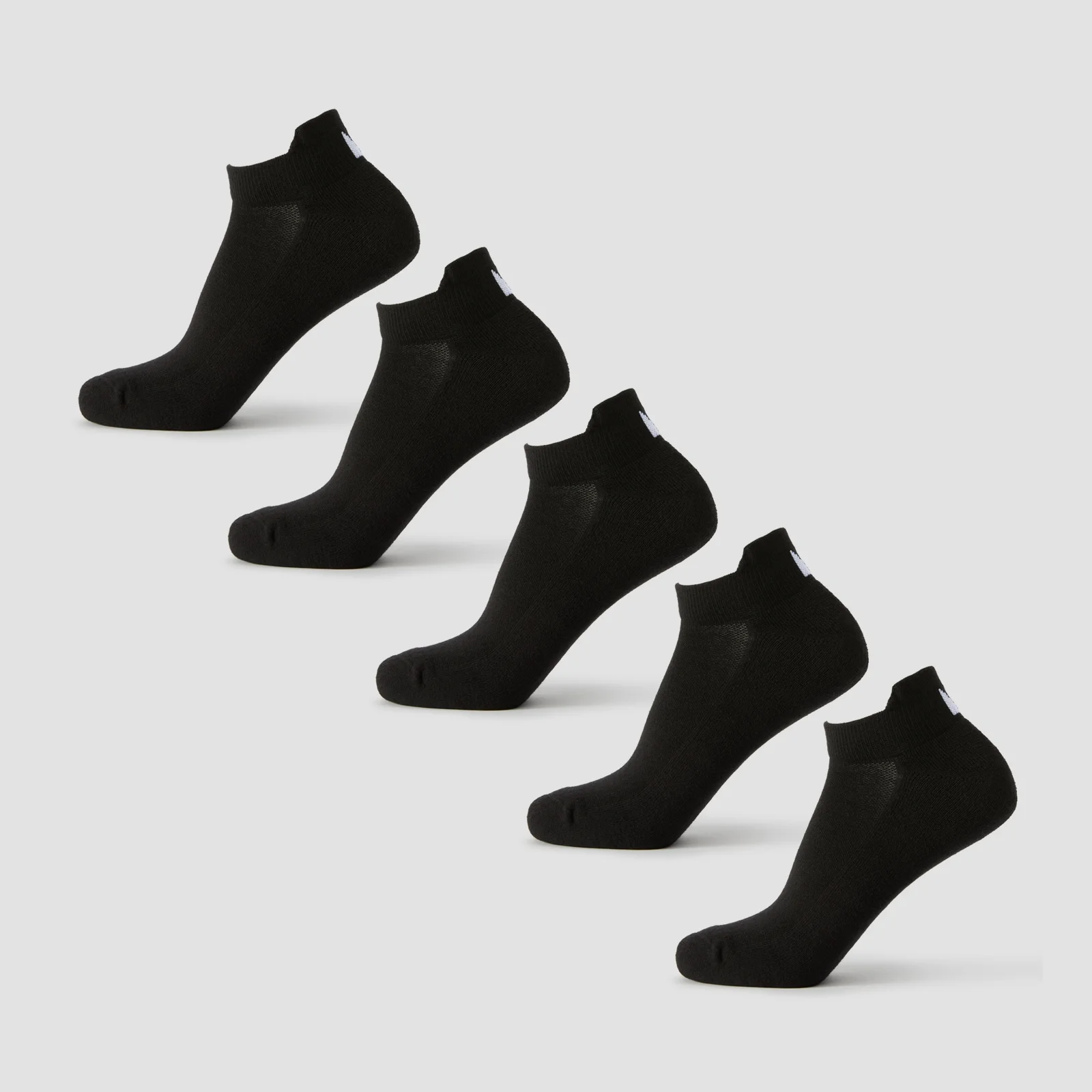 MP Unisex Trainer Socks (5 Pack) - Black - UK 2-5 Image 1