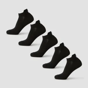 MP Unisex Trainer Socks (5 Pack) - Black - Size UK 9-11