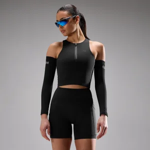 MP Women's Velocity Ultra Zip Front Race Top - Black - Size XXL