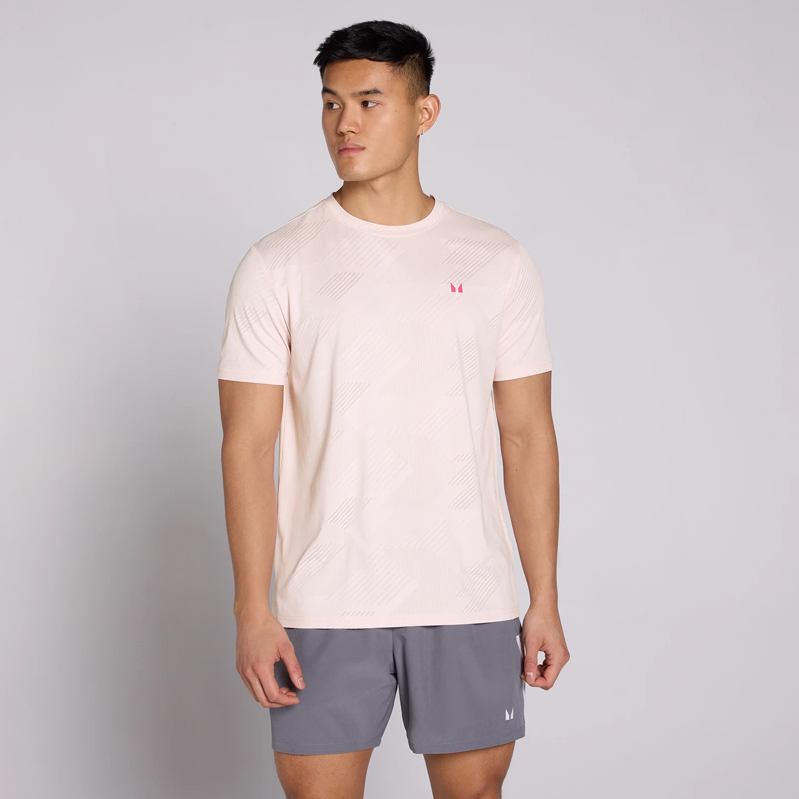 MP Men's Active Training Pillar Graphic T-Shirt - Chalk Pink - M Image 1