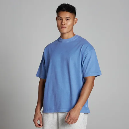 MP Men's Washed Oversized Cotton T-Shirt - Cornflower Blue