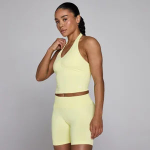 MP Women's Tempo Seamless Halter Neck Vest - Lemon - Size XS