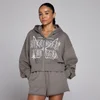 MP Women's Lift Graphic Lifestyle Zip Through Hoodie - Dark Truffle