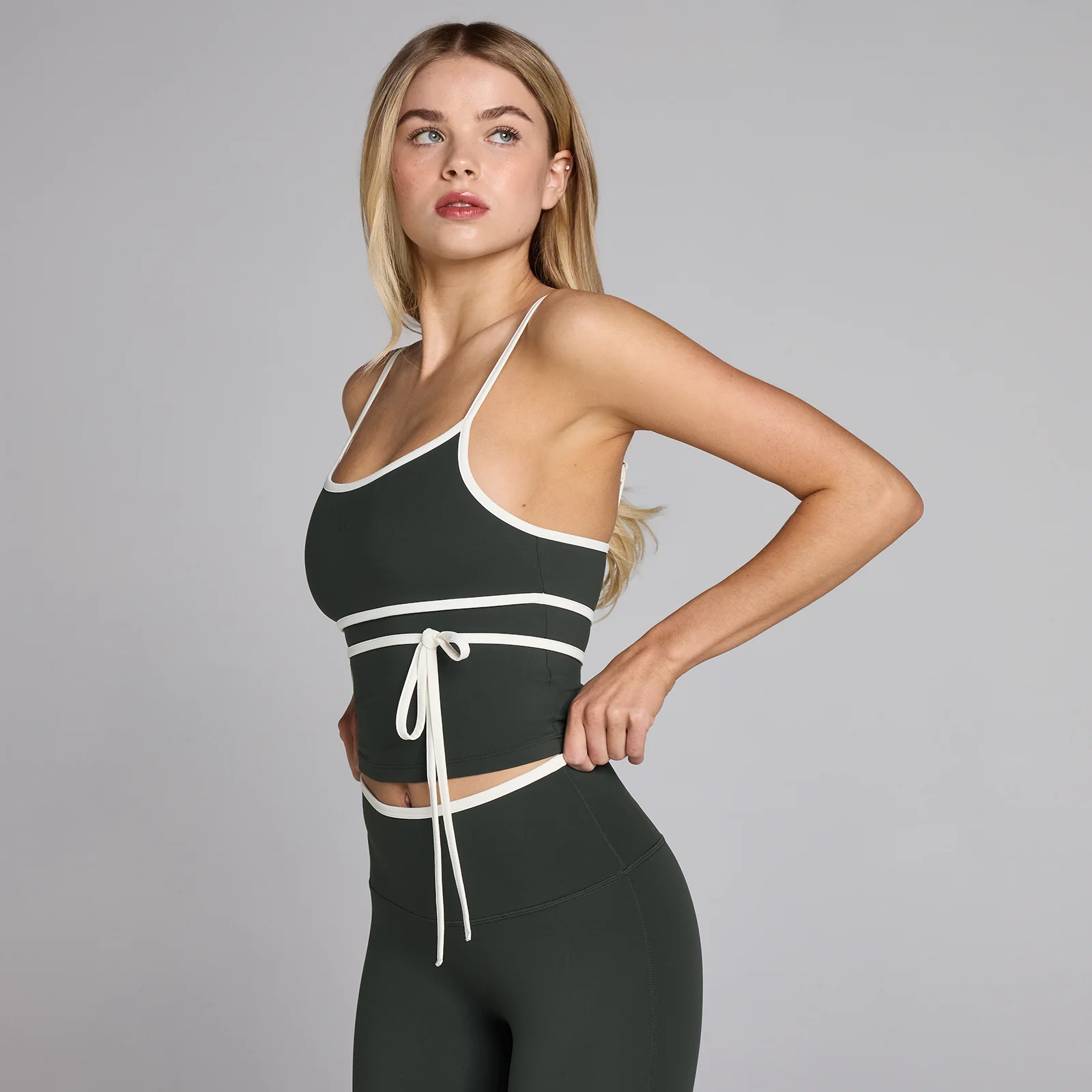 MP Women's Tempo Contrast Tie Vest - Washed Black - S Image 1