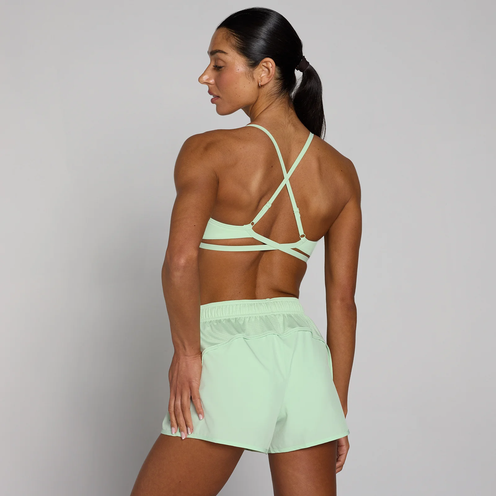 MP Women's Tempo Adjustable Strappy Back Sports Bra - Light Lime - XS Image 1