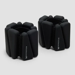 Myprotein Silicone Ankle/Wrist Weights In Bag (2lbs) - Black - Colour Black