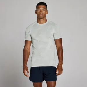 MP Men's Tempo Pillar Graphic Seamless T-Shirt - Chrome - Size XS
