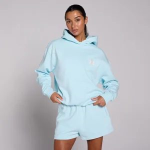 MP Women's Basics SGS Graphic Oversized Hoodie - Baby Blue - Size S