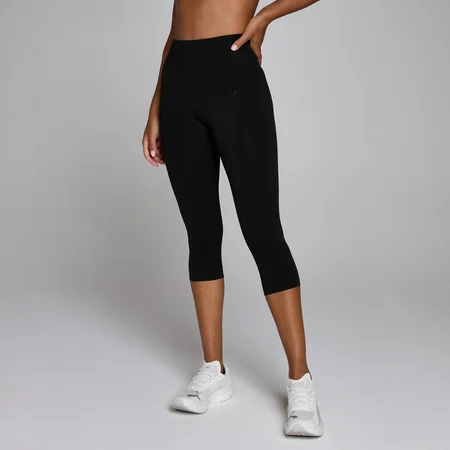 MP Women's Hybrid Seamless Capri - Black