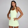 MP Women's Tempo Strappy Racerback Tennis Dress - Washed Lime