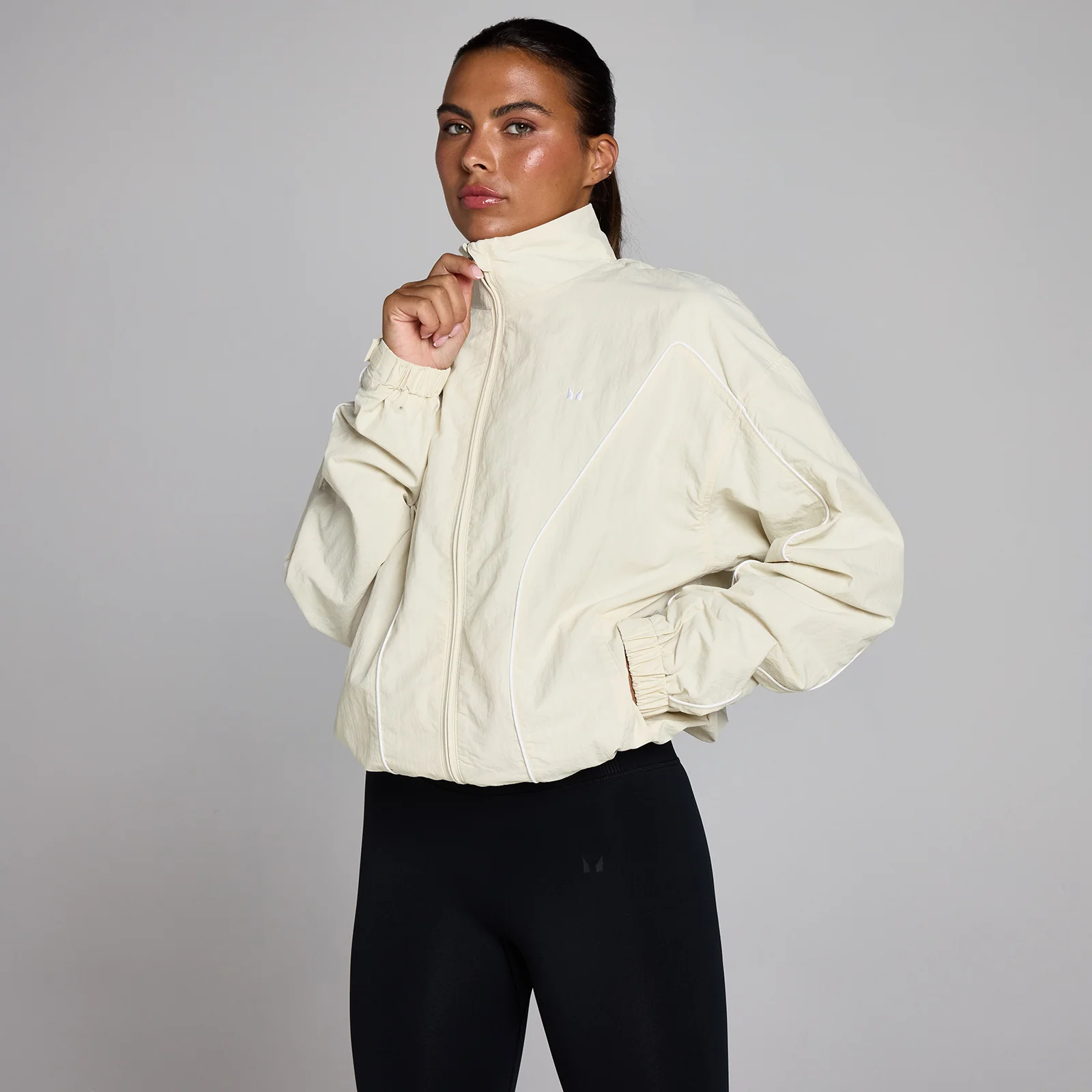 MP Women's Tempo Contrast Woven Jacket - Desert Dust - XS Image 1