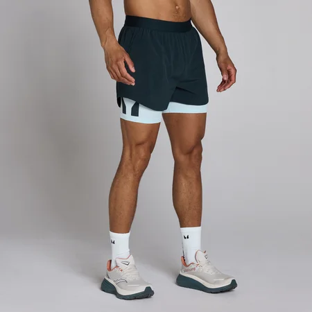 MP Men's Hybrid 5" 2-in-1 Shorts - Faded Blue