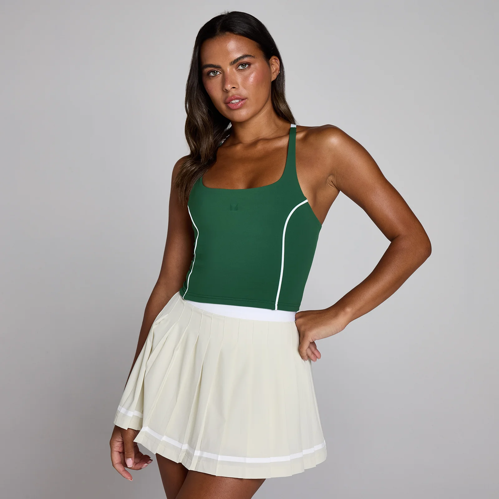 MP Women's Tempo Contrast Strappy Racerback Vest - Racing Green - XXL Image 1