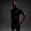MP Men's Hero Muscle Fit Seamless T-Shirt - Washed Black/Alpha Green