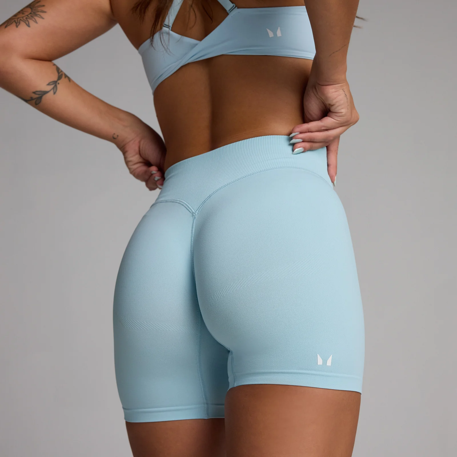 MP Women's Tempo Seamless Shorts - Sky Blue - M Image 1