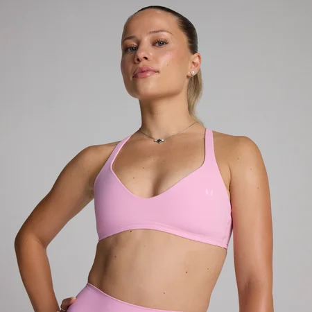 MP Women's Tempo Twist Back Sports Bra - Cosmo Pink