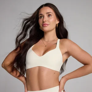 MP Women's Tempo Twist Back Sports Bra - Coconut - Size S