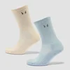 MP Reflective Running Socks (2 Pack) - Butter/Baby Blue