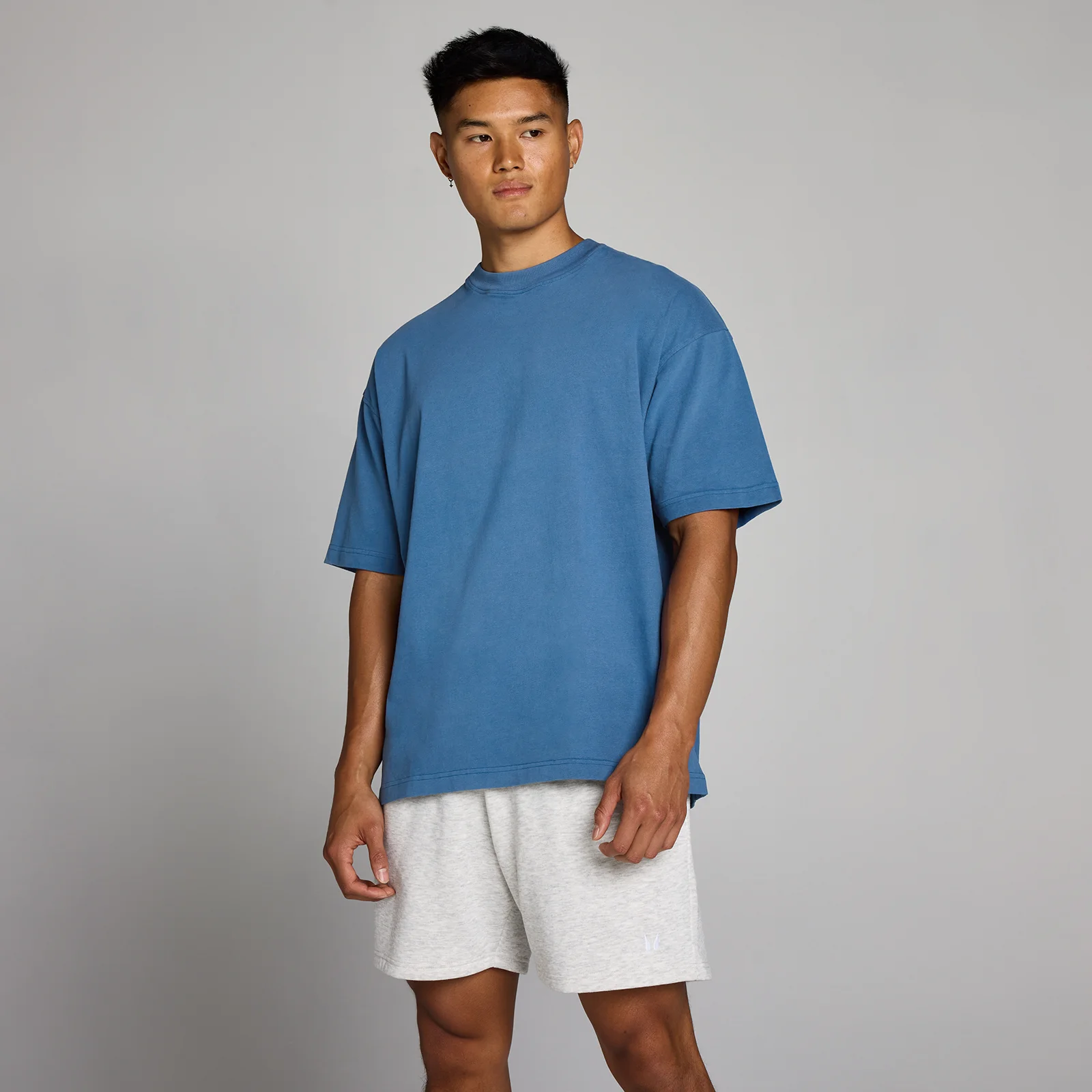 MP Men's Washed Oversized Cotton T-Shirt - Track Blue - XS Image 1