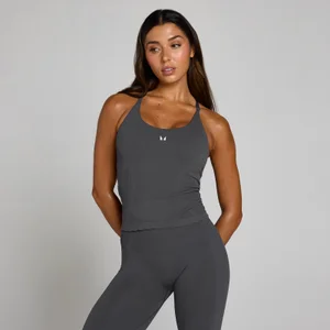 MP Women's Tempo Ultra Seamless Longline Vest - Robust Grey - Size XS