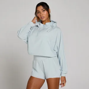 MP Women's Tempo Ultra 1/4 Zip Woven Jacket - Blue Aura - Size XS