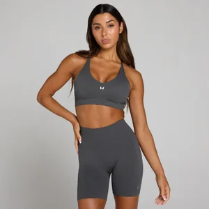 MP Women's Tempo Ultra Seamless Sports Bra - Robust Grey - Size XS
