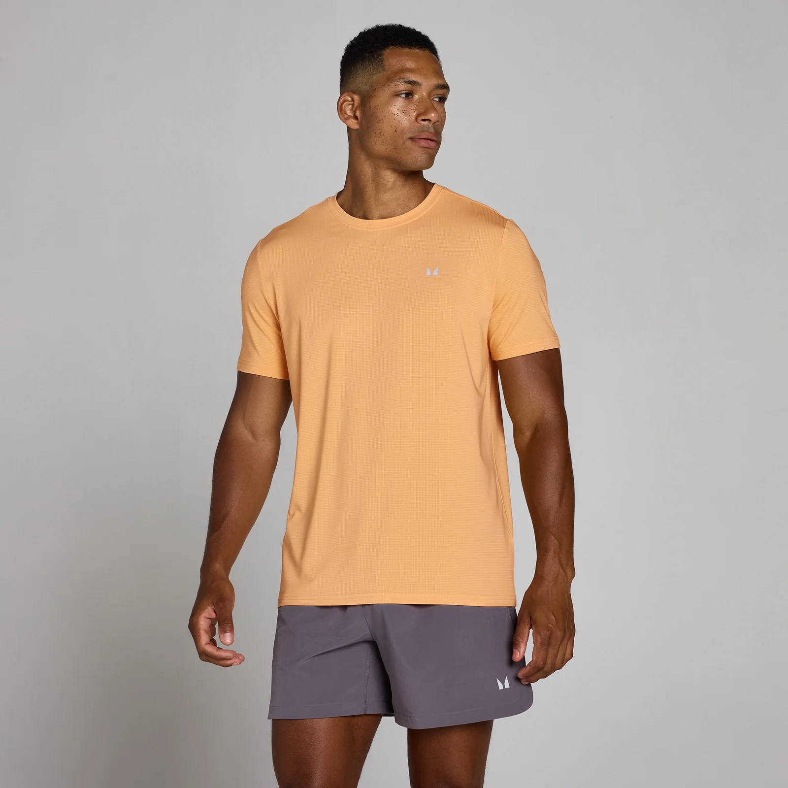 MP Men's Training Grid T-Shirt - Apricot - S Image 1
