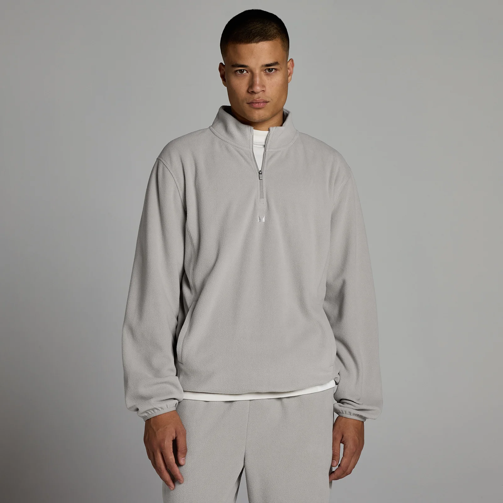 MP Men's Fleece 1/4 Zip - Sustained Grey - L Image 1