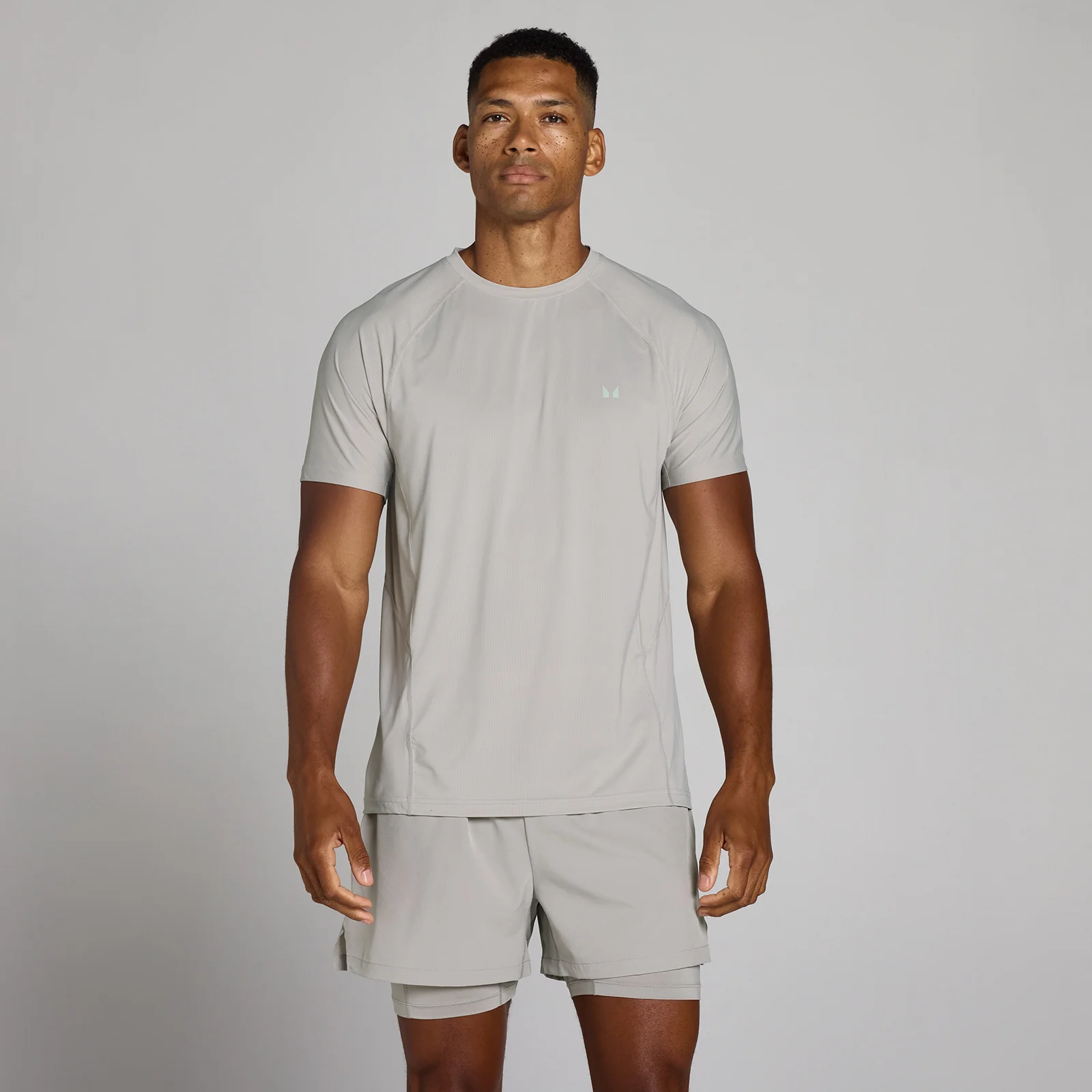 MP Men's Training Ultra Mesh T-Shirt - Chalk Grey - XS Image 1
