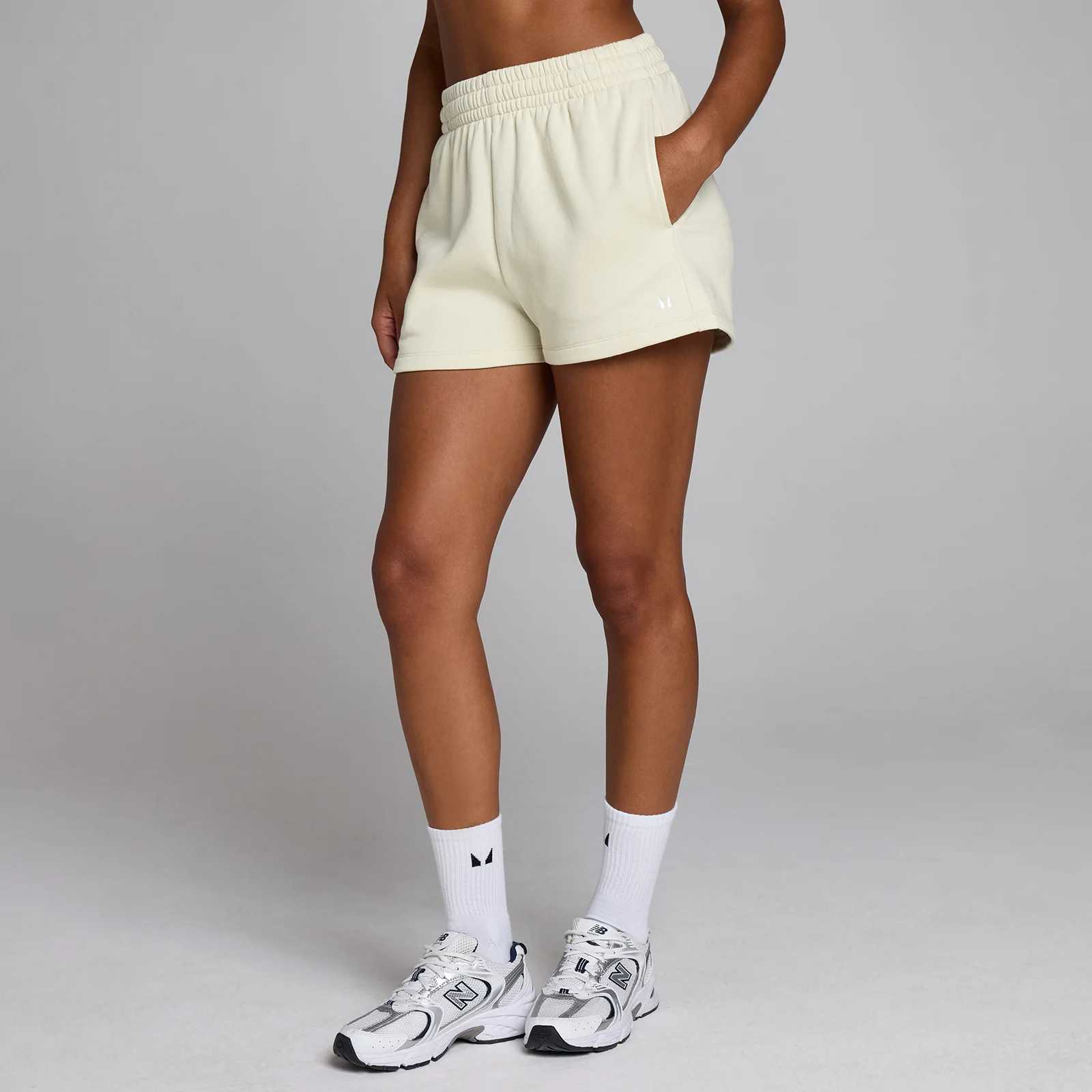 MP Women's Basics Sweatshorts - Desert Dust - S Image 1